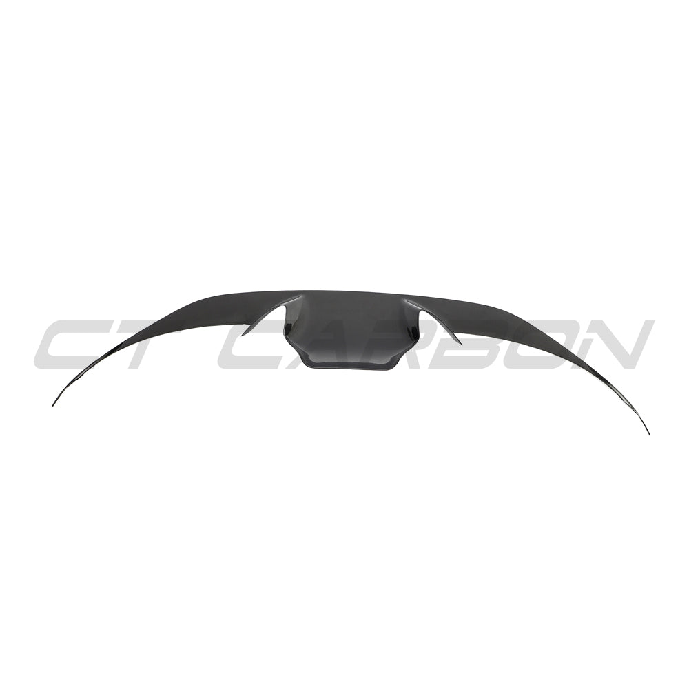 FERRARI F8 2019-2023 FRONT BUMPER CARBON FIBRE TRIM-Splitter-CT CARBON-CT Carbon - High-quality carbon fiber and gloss black aerodynamic parts for premium sports and luxury vehicles.