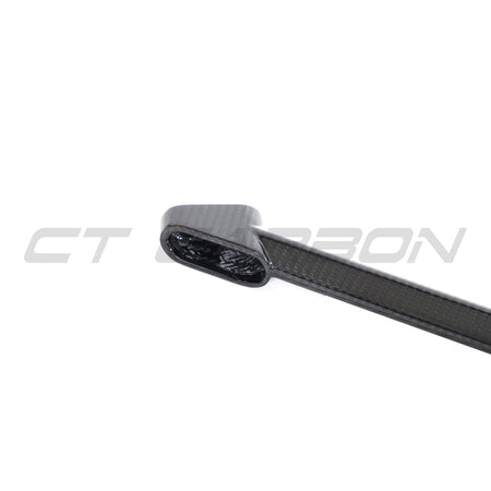 AUDI R8 COUPE 2015-2024 CARBON FIBRE STRUT BRACE-Accessories-CT CARBON-CT Carbon - High-quality carbon fiber and gloss black aerodynamic parts for premium sports and luxury vehicles.