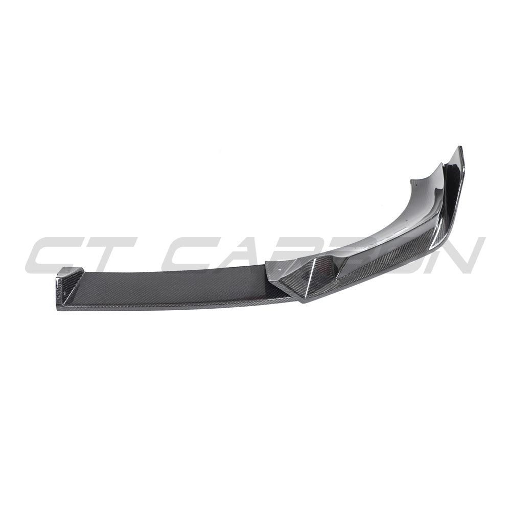 BMW X3M/X4M F97/F98 LCI 2022+ CARBON FIBRE SPLITTER-Splitter-CT CARBON-CT Carbon - High-quality carbon fiber and gloss black aerodynamic parts for premium sports and luxury vehicles.