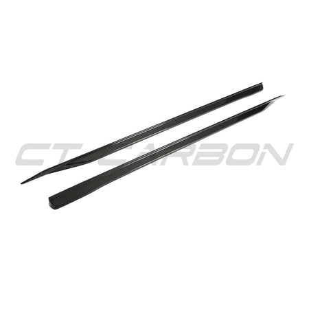 BMW 5 SERIES G60/G61 2024+ CARBON FIBRE SIDE SKIRTS-Side Skirts-CT CARBON-CT Carbon - High-quality carbon fiber and gloss black aerodynamic parts for premium sports and luxury vehicles.