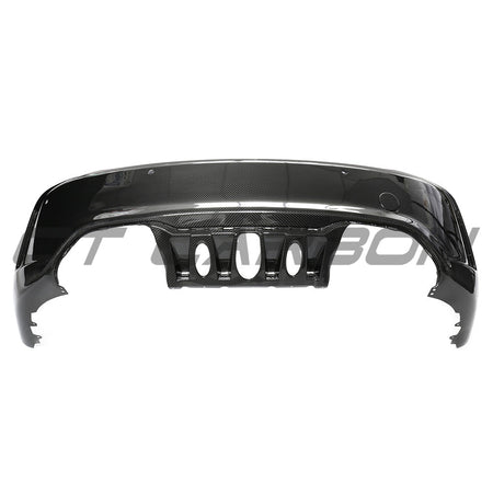 BMW F87 M2/M2C CARBON PRE-PREG FIBRE REAR BUMPER-Bumper-CT CARBON-CT Carbon - High-quality carbon fiber and gloss black aerodynamic parts for premium sports and luxury vehicles.