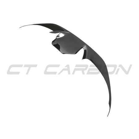 FERRARI F8 2019-2023 FRONT BUMPER CARBON FIBRE TRIM-Splitter-CT CARBON-CT Carbon - High-quality carbon fiber and gloss black aerodynamic parts for premium sports and luxury vehicles.