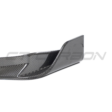 BMW X3M/X4M F97/F98 LCI 2022+ CARBON FIBRE SPLITTER-Splitter-CT CARBON-CT Carbon - High-quality carbon fiber and gloss black aerodynamic parts for premium sports and luxury vehicles.