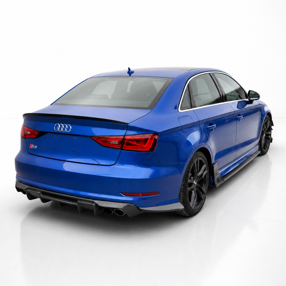 Audi A3 S-Line & S3 8V Carbon Fiber Rear Diffuser V3