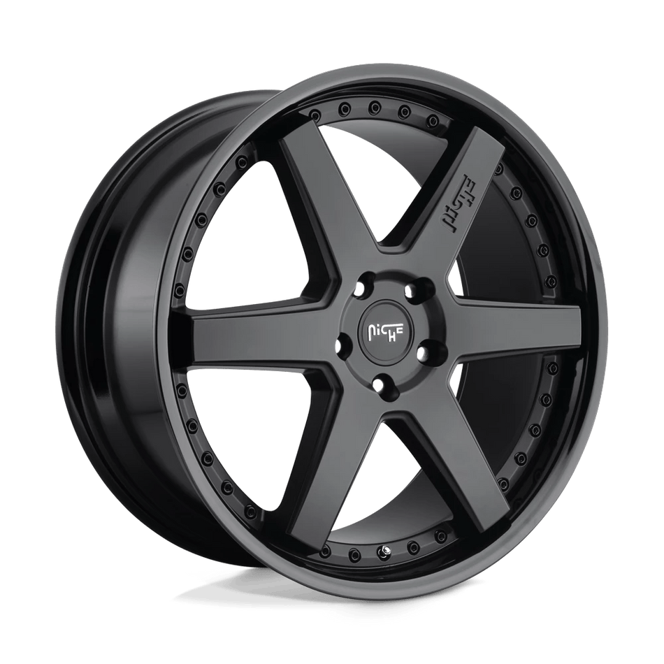 Niche 1PC M192 ALTAIR 20x9 ET38 5x112 Gloss Black Matte Black