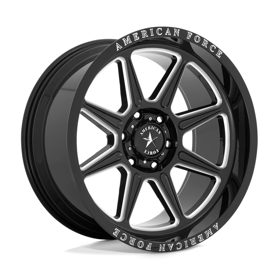 American Force Cast AC002 TRAIL 20x10 ET-18 6x135 Gloss Black Milled