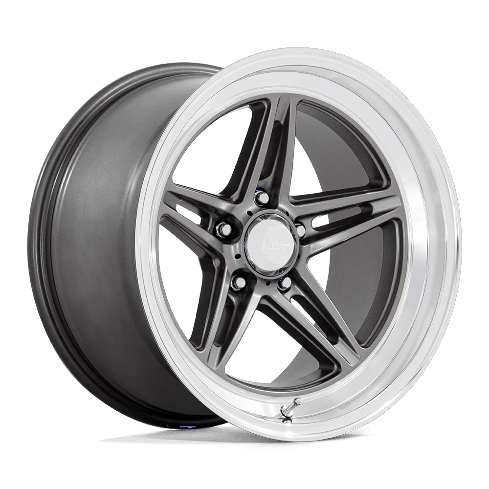 American Racing Vintage VN514 GROOVE 18x10 ET0 5x114.3 Anthracite w/ Diamond Cut Lip