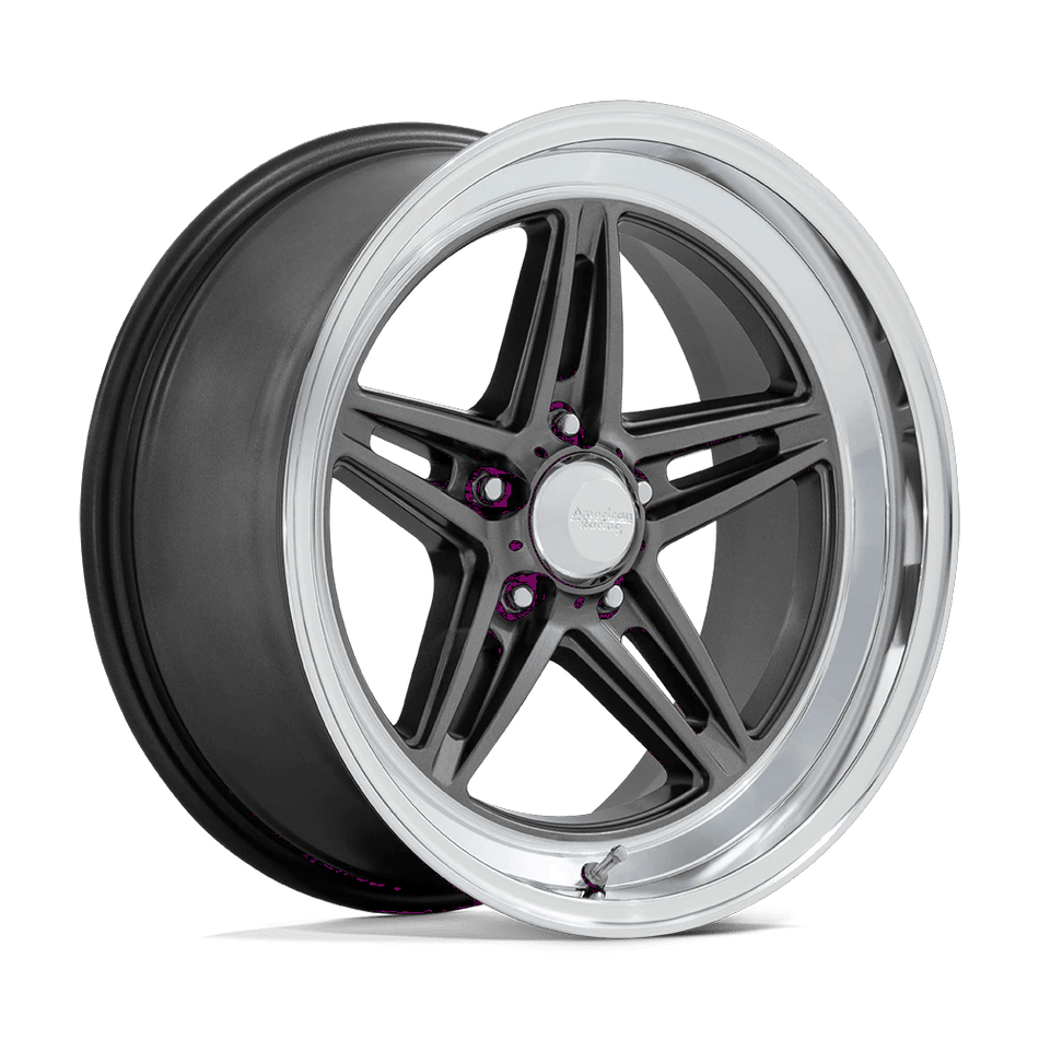American Racing Vintage VN514 GROOVE 20x10 ET6 5x120.6 Anthracite w/ Diamond Cut Lip