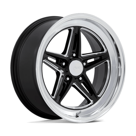 American Racing Vintage VN514 GROOVE 20x10 ET-20 5x120.6 Gloss Black Milled w/ Diamond Cut Lip