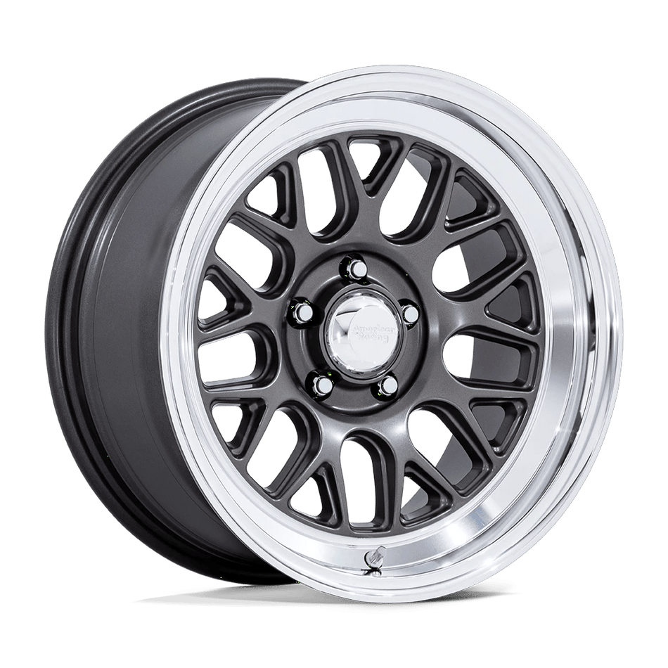 American Racing Vintage VN516 G-FORCE 17x8 ET20 5x114.3 Matte Anthracite w/ Diamond Cut Lip
