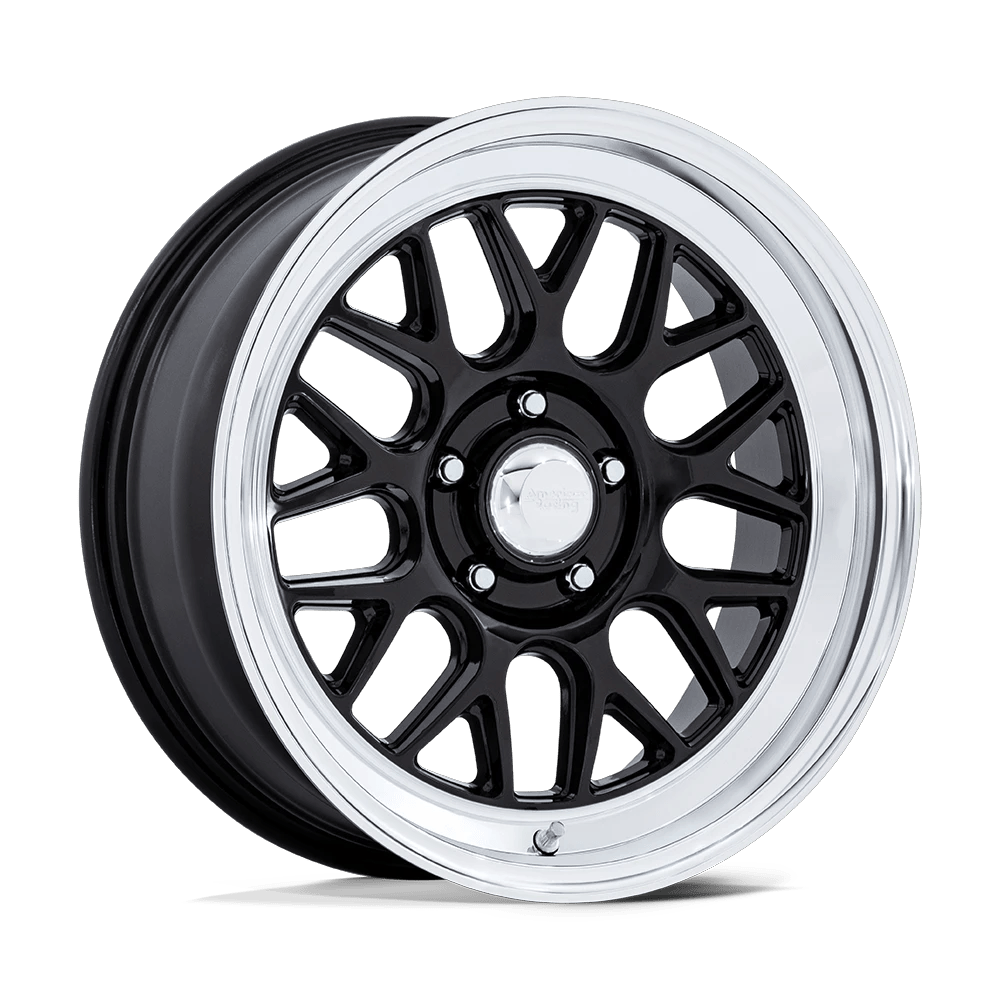 American Racing Vintage VN516 G-FORCE 17x8 ET20 5x114.3 Gloss Black w/ Diamond Cut Lip