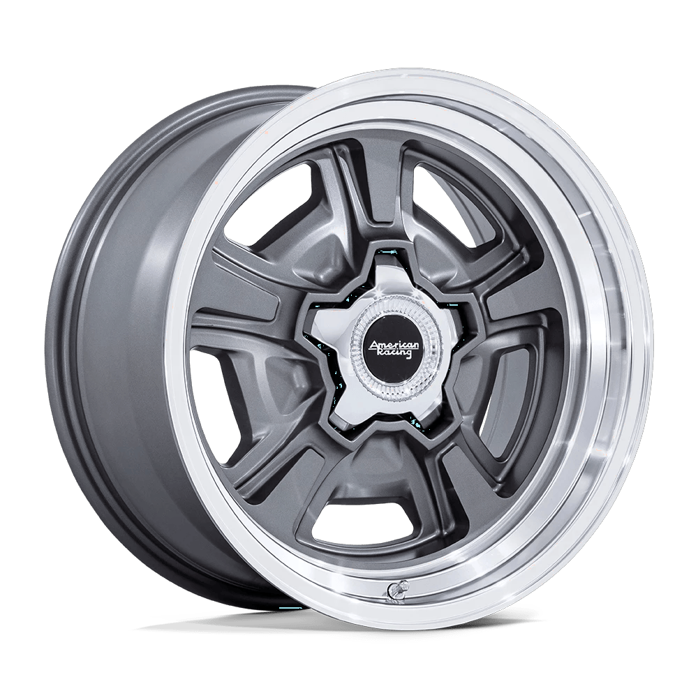 American Racing Vintage VN517 MARAUDER 20x10 ET6 BLANK Anthracite w/ Diamond Cut Lip