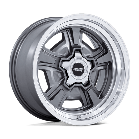 American Racing Vintage VN517 MARAUDER 22x10 ET6 BLANK Anthracite w/ Diamond Cut Lip
