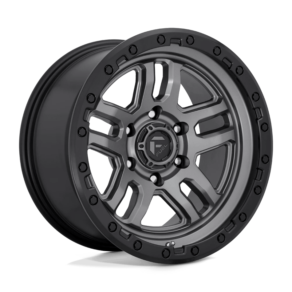 Fuel 1PC D701 AMMO 18x9 ET-12 6x139.7 Matte Gunmetal Black Bead Ring