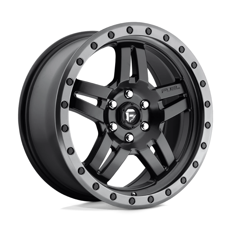 Fuel 1PC D557 ANZA 18x8 ET27 6x120 Matte Black Gunmetal Ring