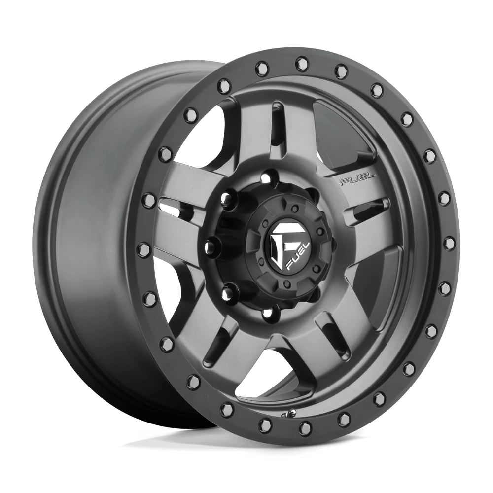 Fuel 1PC D558 ANZA 17x8.5 ET-6 5x139.7 Matte Gunmetal Black Bead Ring
