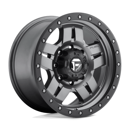 Fuel 1PC D558 ANZA 17x8.5 ET-6 5x127 Matte Gunmetal Black Bead Ring