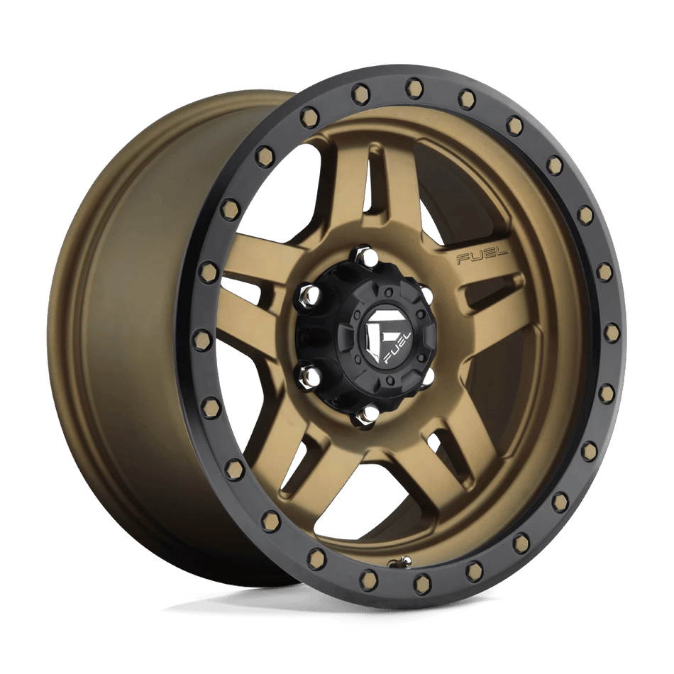 Fuel 1PC D583 ANZA 16x8 ET1 6x139.7 Matte Bronze Black Bead Ring