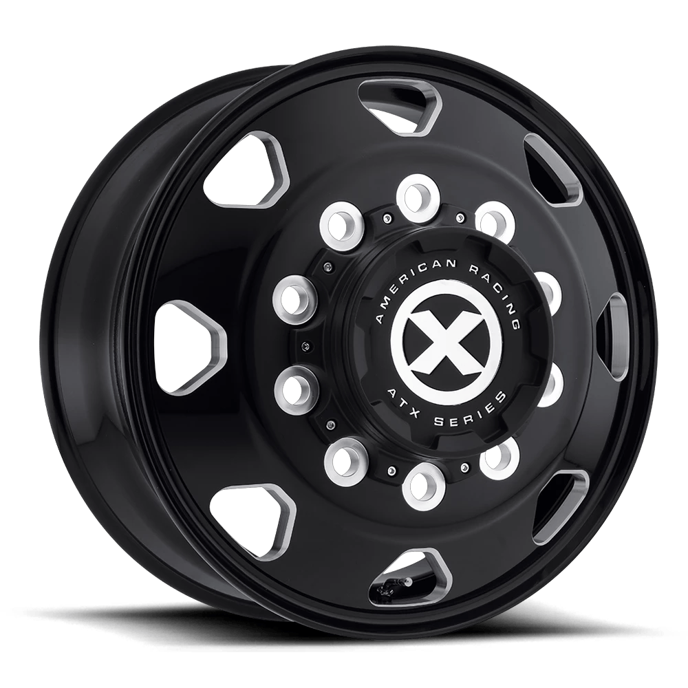 ATX AO401 OCTANE 17.5x6.75 ET0 8x165.1 Gloss Black Milled