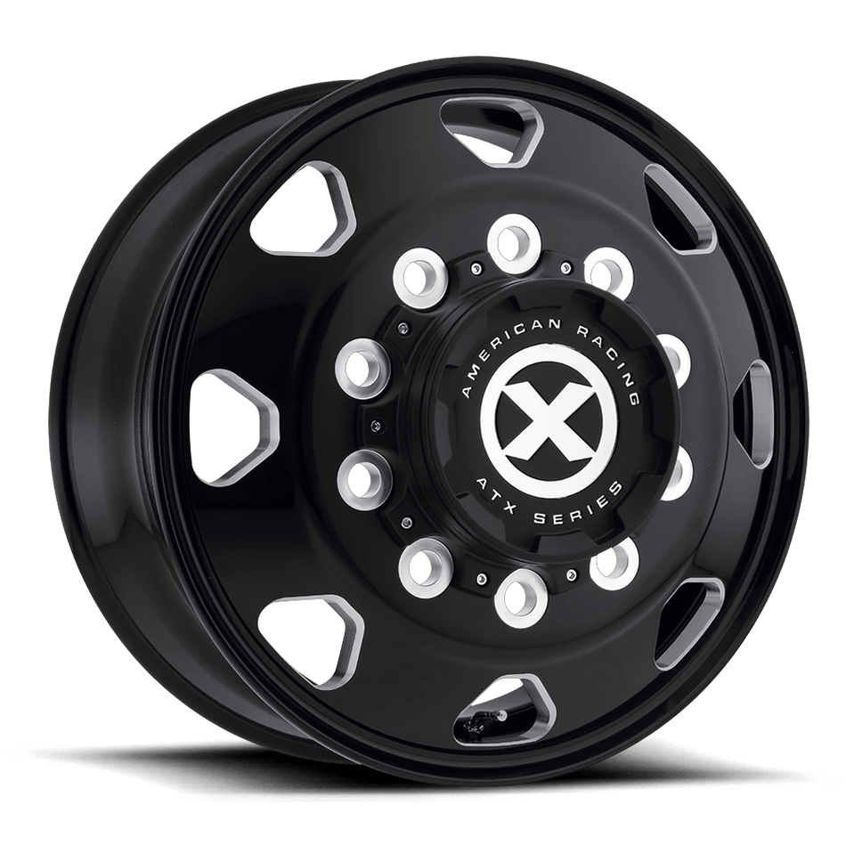 ATX AO401 OCTANE 17.5x6.75 ET0 8x165.1 Gloss Black Milled