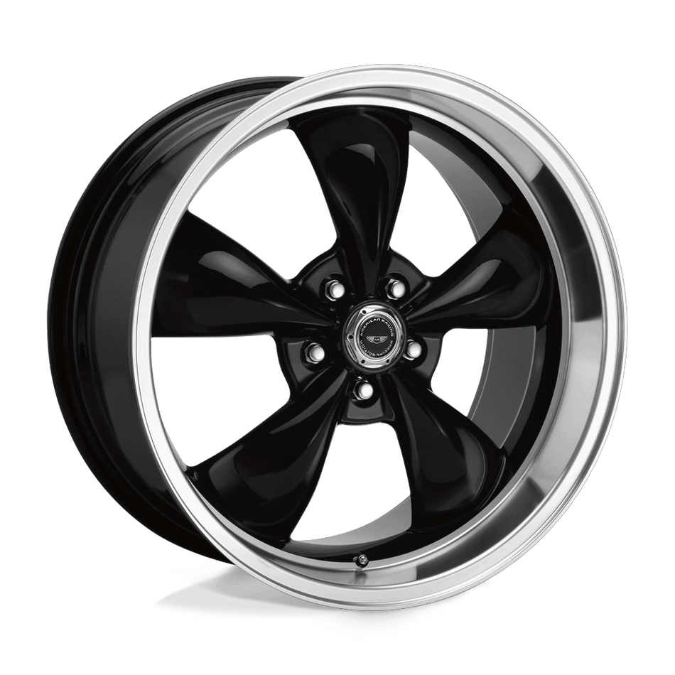 American Racing AR105 TORQ THRUST M 18x9 ET34 5x120 Gloss Black w/ Machined Lip