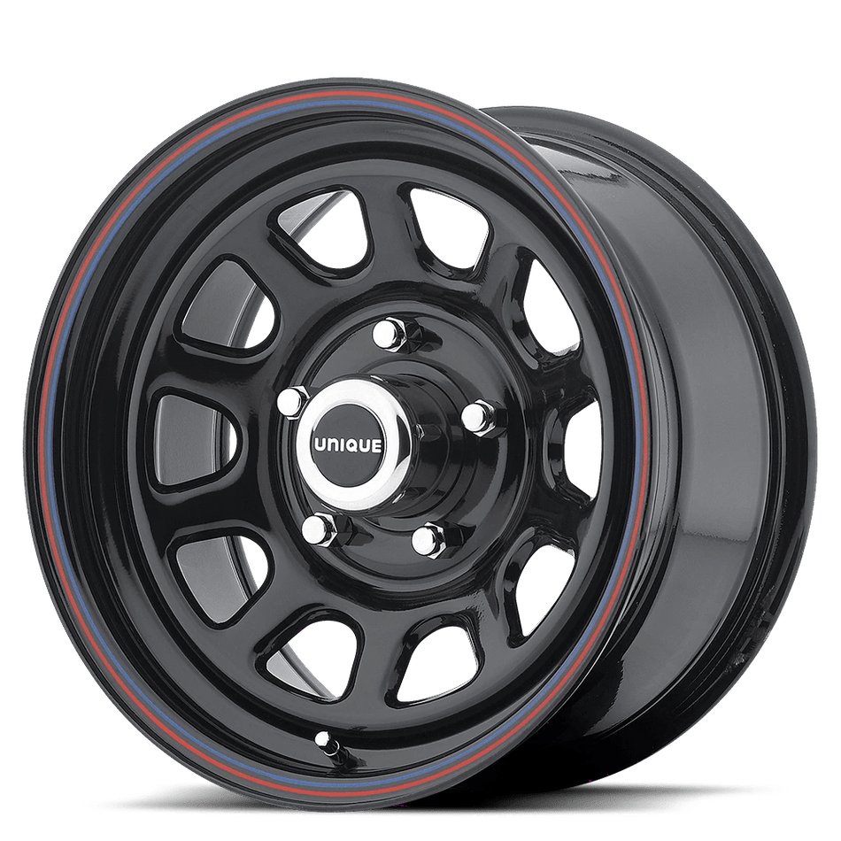 American Racing AR767 15x10 ET-37 5x120.6 Gloss Black w/ Stripes