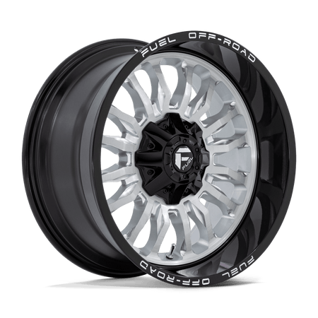 Fuel 1PC D798 ARC 20x10 ET-18 6x135/5.5 Silver Brushed Face w/ Milled Black Lip