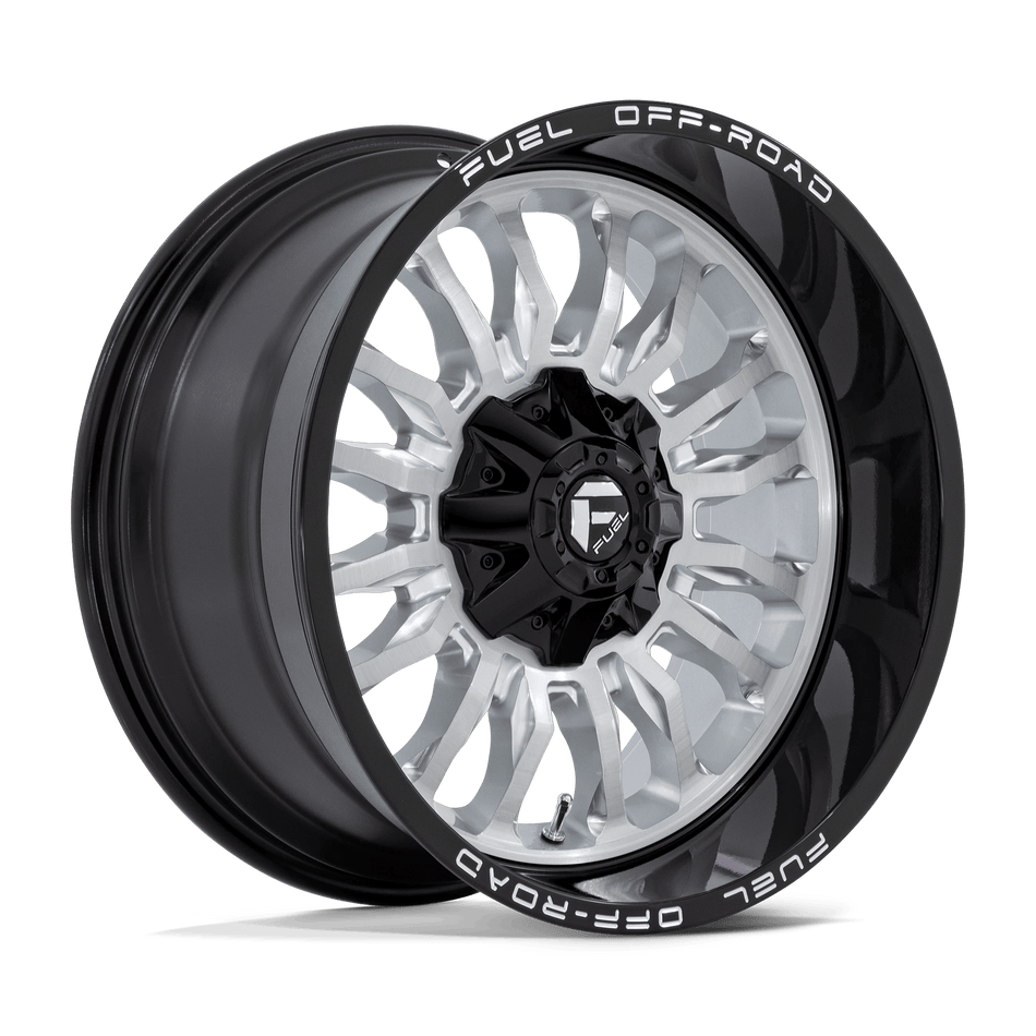 Fuel 1PC D798 ARC 20x10 ET-18 6x135/5.5 Silver Brushed Face w/ Milled Black Lip