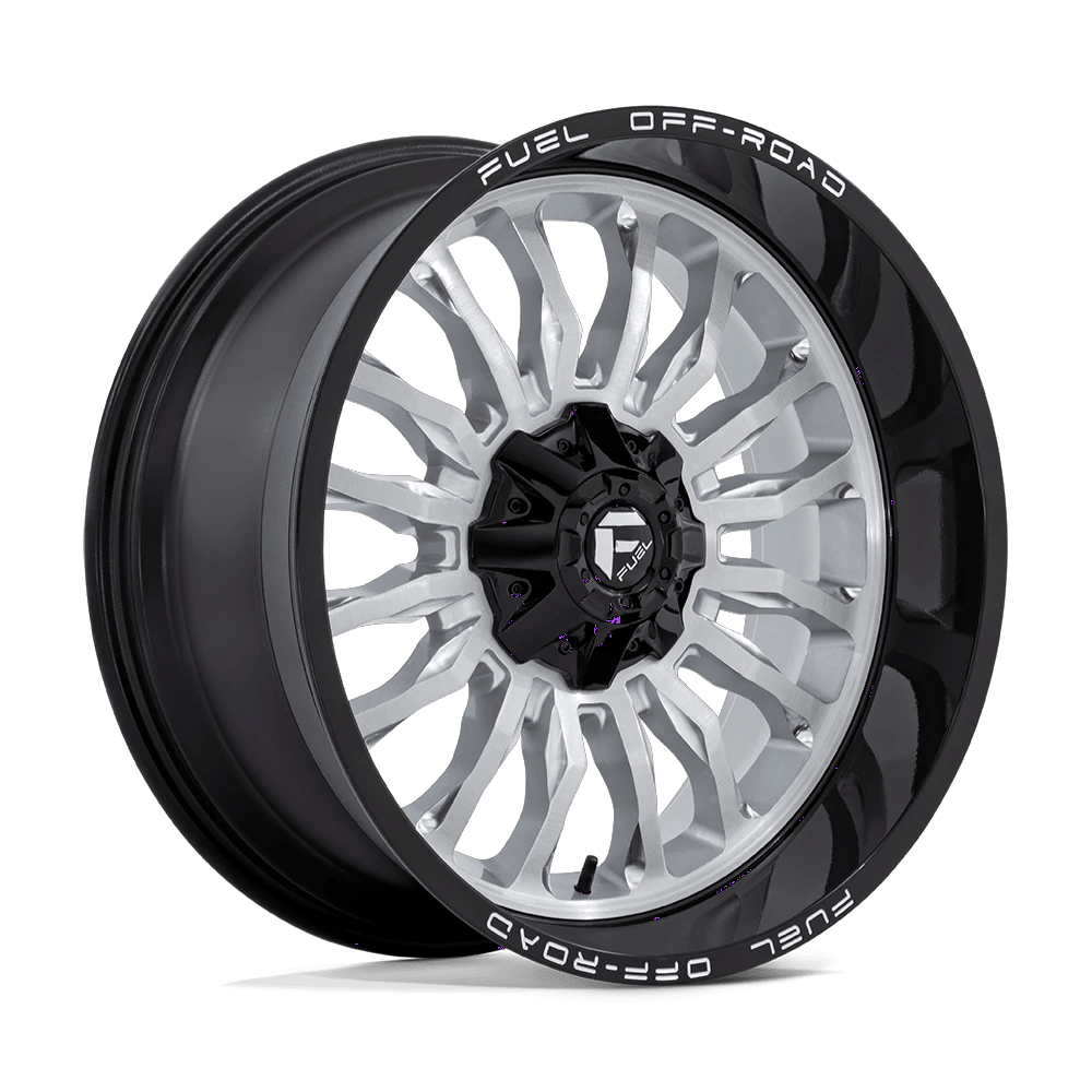 Fuel 1PC D798 ARC 22x10 ET-18 6x135/5.5 Silver Brushed Face w/ Milled Black Lip