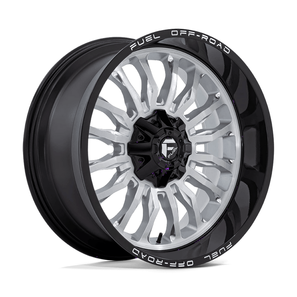 Fuel 1PC D798 ARC 22x10 ET-18 6x135/5.5 Silver Brushed Face w/ Milled Black Lip