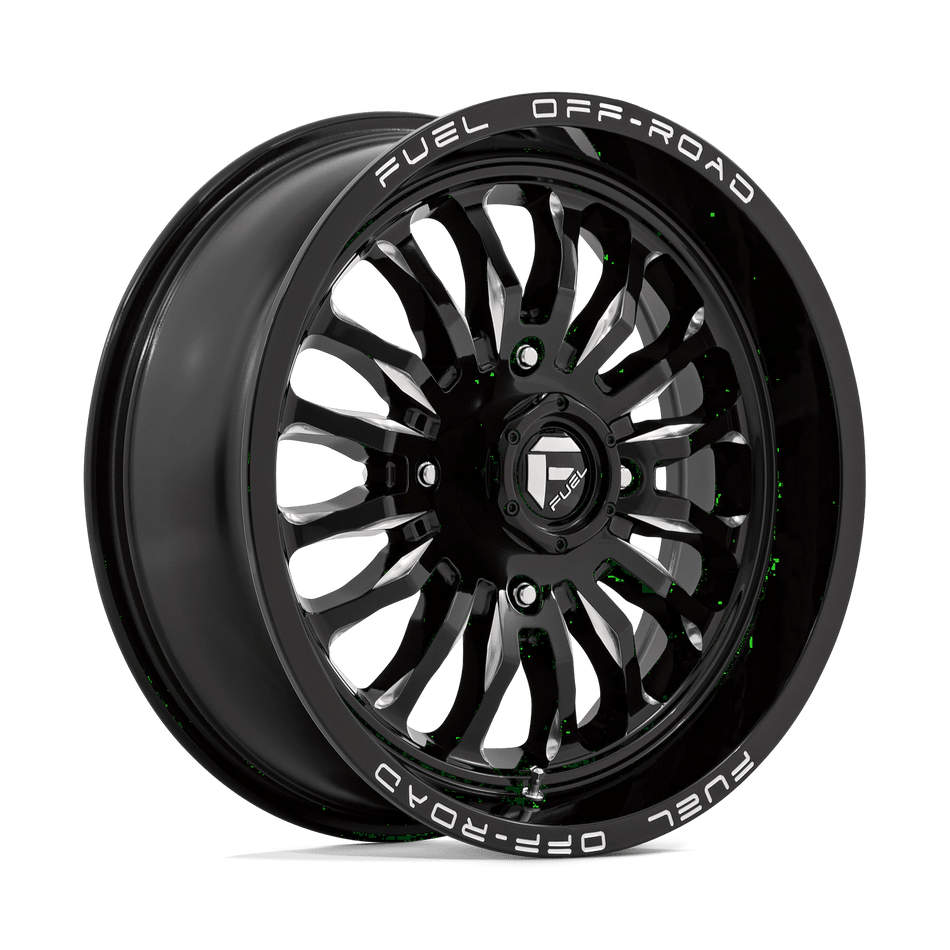 Fuel UTV D821 ARC UTV 20x7 ET13 4x156 Gloss Black Milled