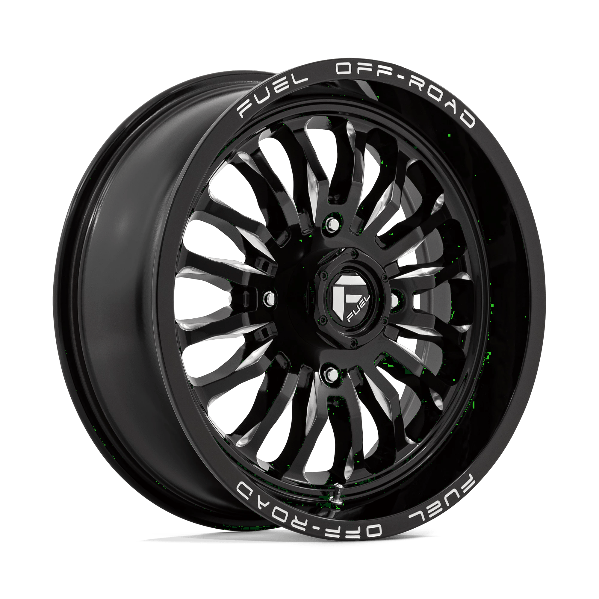 Fuel UTV D821 ARC UTV 18x7 ET13 4x137 Gloss Black Milled