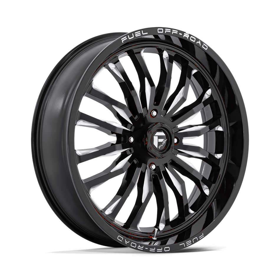 Fuel UTV D821 ARC UTV 24x7 ET13 4x137 Gloss Black Milled