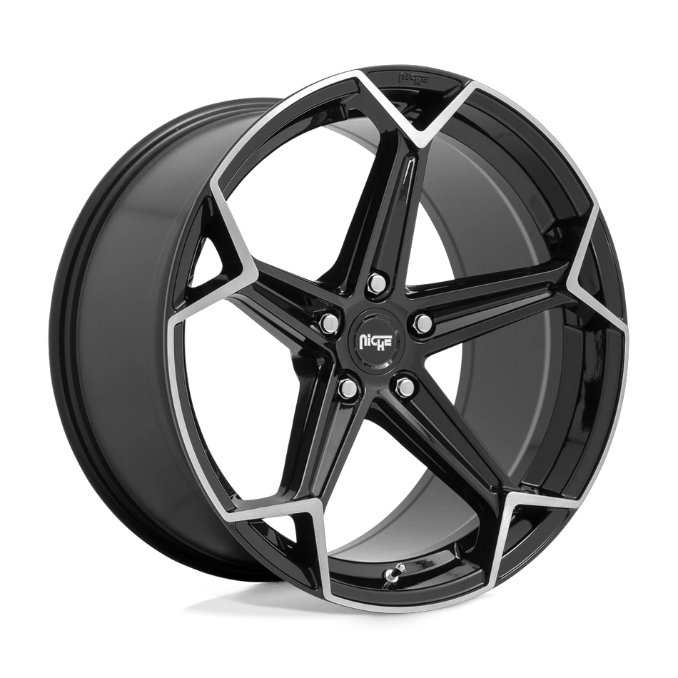 Niche 1PC N259 ARROW 20x10.5 ET35 5x120 Gloss Black Brushed