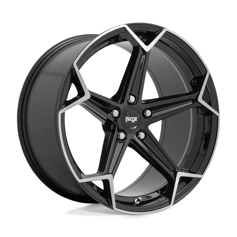 Niche 1PC N259 ARROW 20x9 ET35 5x120 Gloss Black Brushed