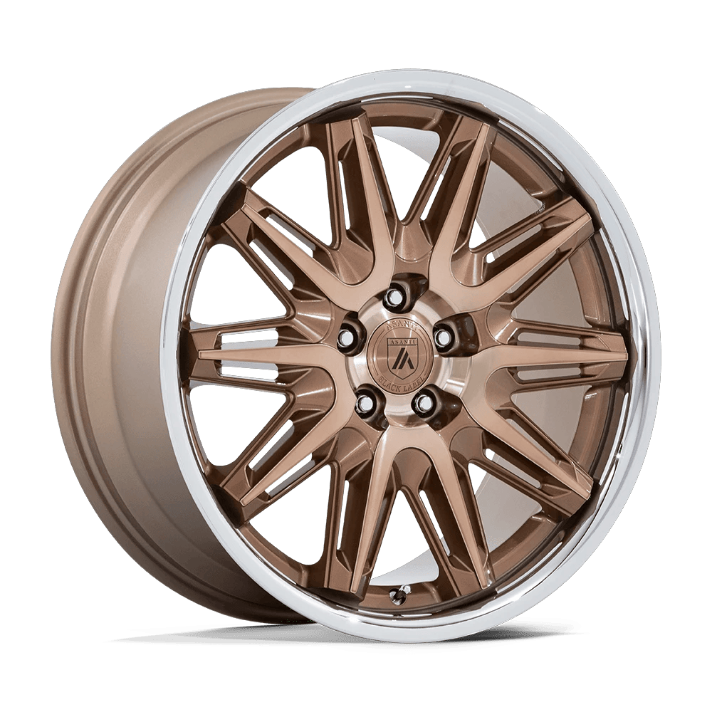Asanti Black AB047 IMPERATOR 20x9 ET27 5x112 Bronze Machined w/ Stainless Steel Lip