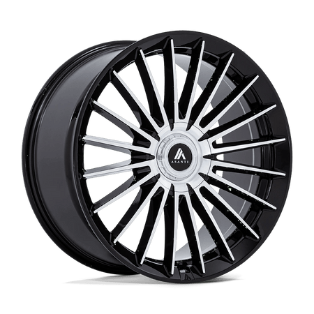 Asanti Black AB048 VICEROY 20x9 ET15 BLANK Gloss Black Machined