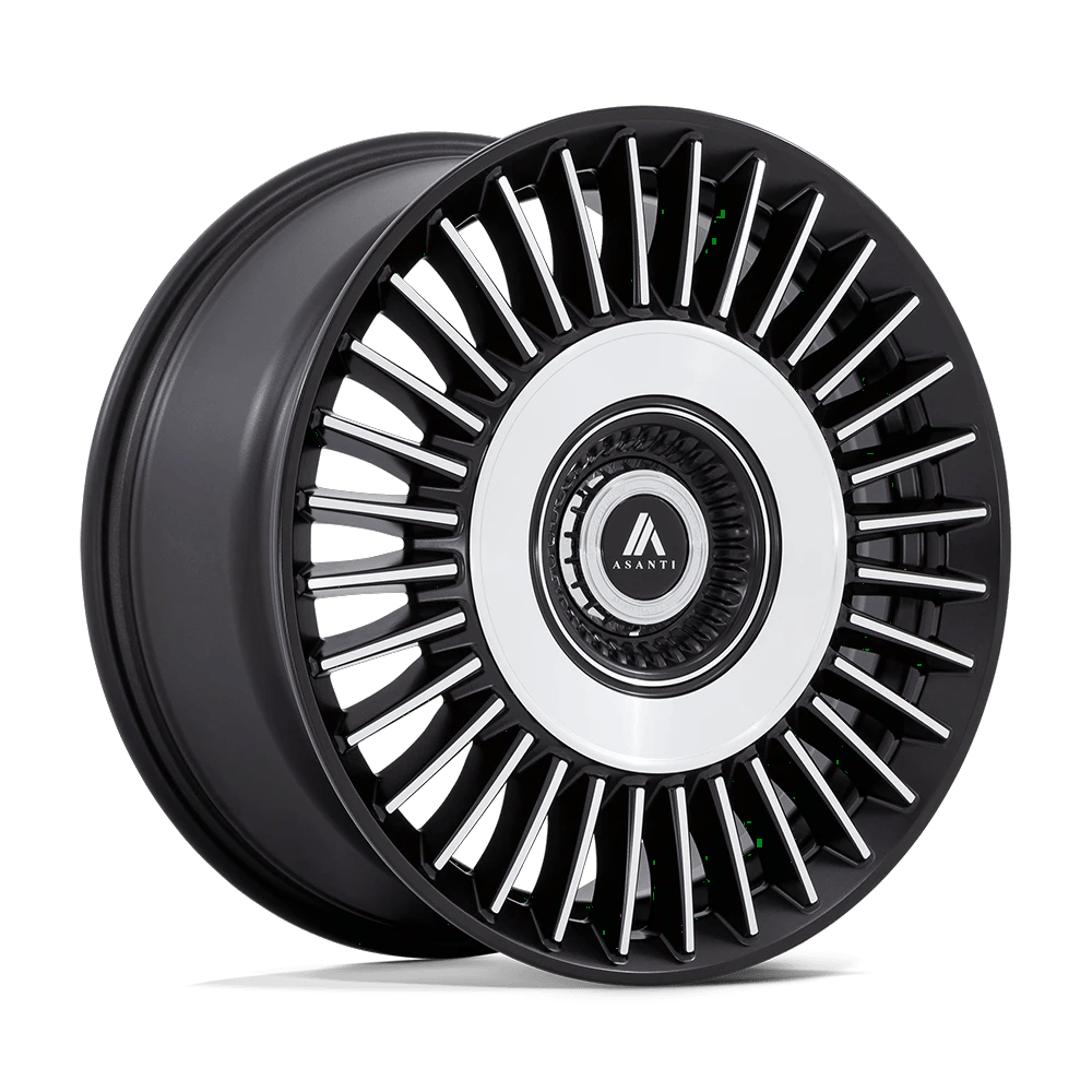 Asanti Black AB040 TIARA 20x9 ET15 5x115/120 Satin Black Bright Mach Face