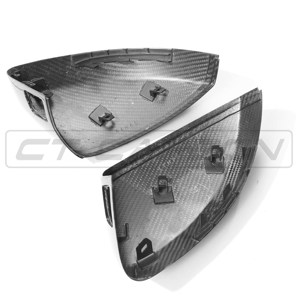 CT CARBON AUDI A3 S3 RS3 8V PRE-PREG CARBON FIBRE MIRRORS - WITH LANE ASSIST