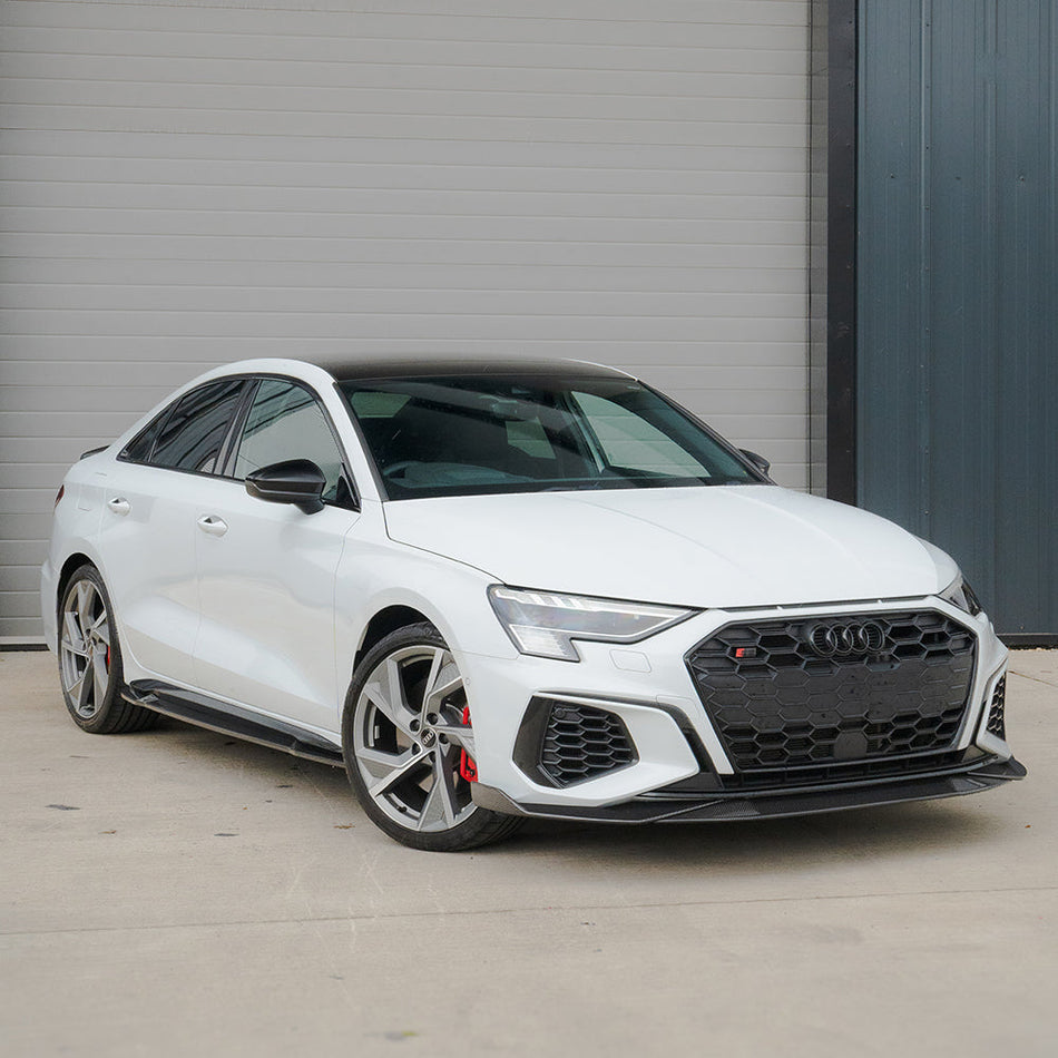 AUDI A3/S3 8Y SALOON FULL CARBON FIBRE KIT - CT DESIGN-Kit-CT CARBON-CT Carbon - High-quality carbon fiber and gloss black aerodynamic parts for premium sports and luxury vehicles.