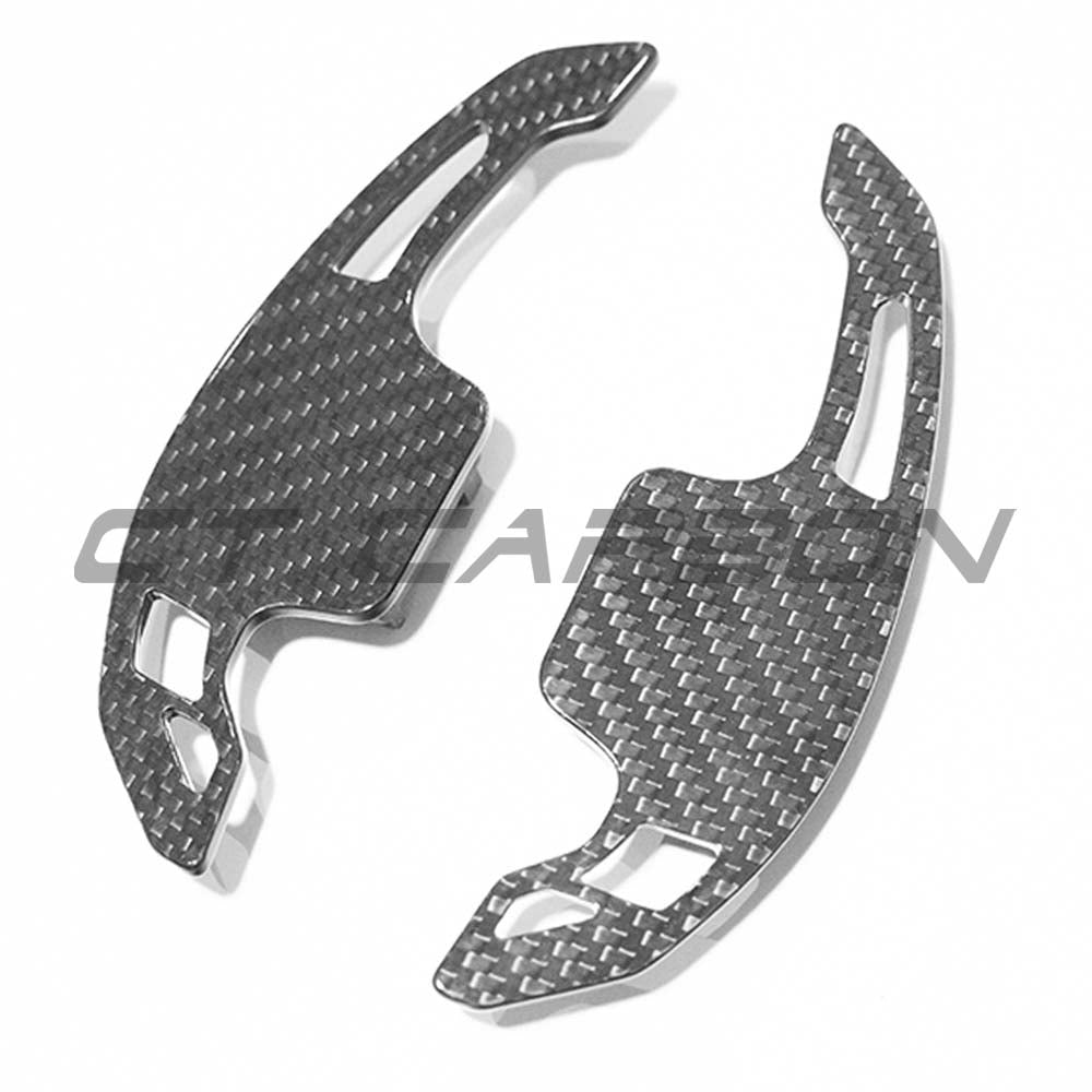 AUDI A3/S3/RS3 8Y RS6 C8 CARBON FIBRE SHIFTER PADDLES - V3-Accessories-CT CARBON-CT Carbon - High-quality carbon fiber and gloss black aerodynamic parts for premium sports and luxury vehicles.