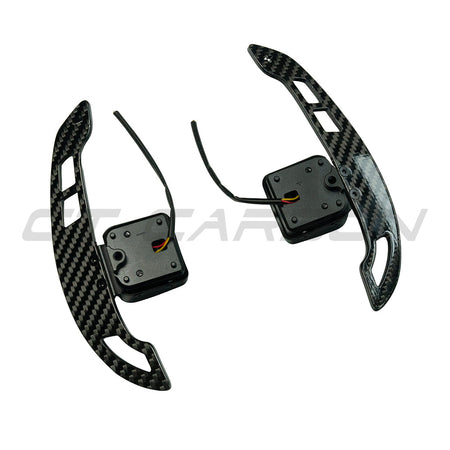AUDI A3/S3/RS3 A4/S4/RS4 A5/S5/RS5 2014+ MAGNETIC CARBON FIBRE SHIFTER PADDLES-Accessories-CT CARBON-CT Carbon - High-quality carbon fiber and gloss black aerodynamic parts for premium sports and luxury vehicles.