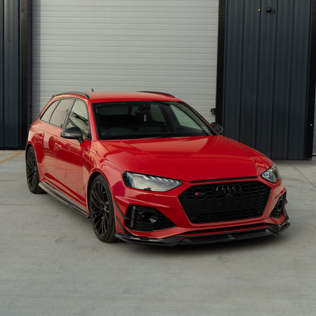 AUDI A4/S4/RS4/A5/S5/RS5 B9 2016-2025 PRE-PREG CARBON FIBRE MIRRORS - WITH LANE ASSIST-Accessories-CT CARBON-CT Carbon - High-quality carbon fiber and gloss black aerodynamic parts for premium sports and luxury vehicles.