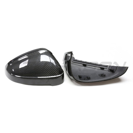 AUDI A4/S4/RS4/A5/S5/RS5 B9 2016-2025 PRE-PREG CARBON FIBRE MIRRORS - WITH LANE ASSIST-Accessories-CT CARBON-CT Carbon - High-quality carbon fiber and gloss black aerodynamic parts for premium sports and luxury vehicles.