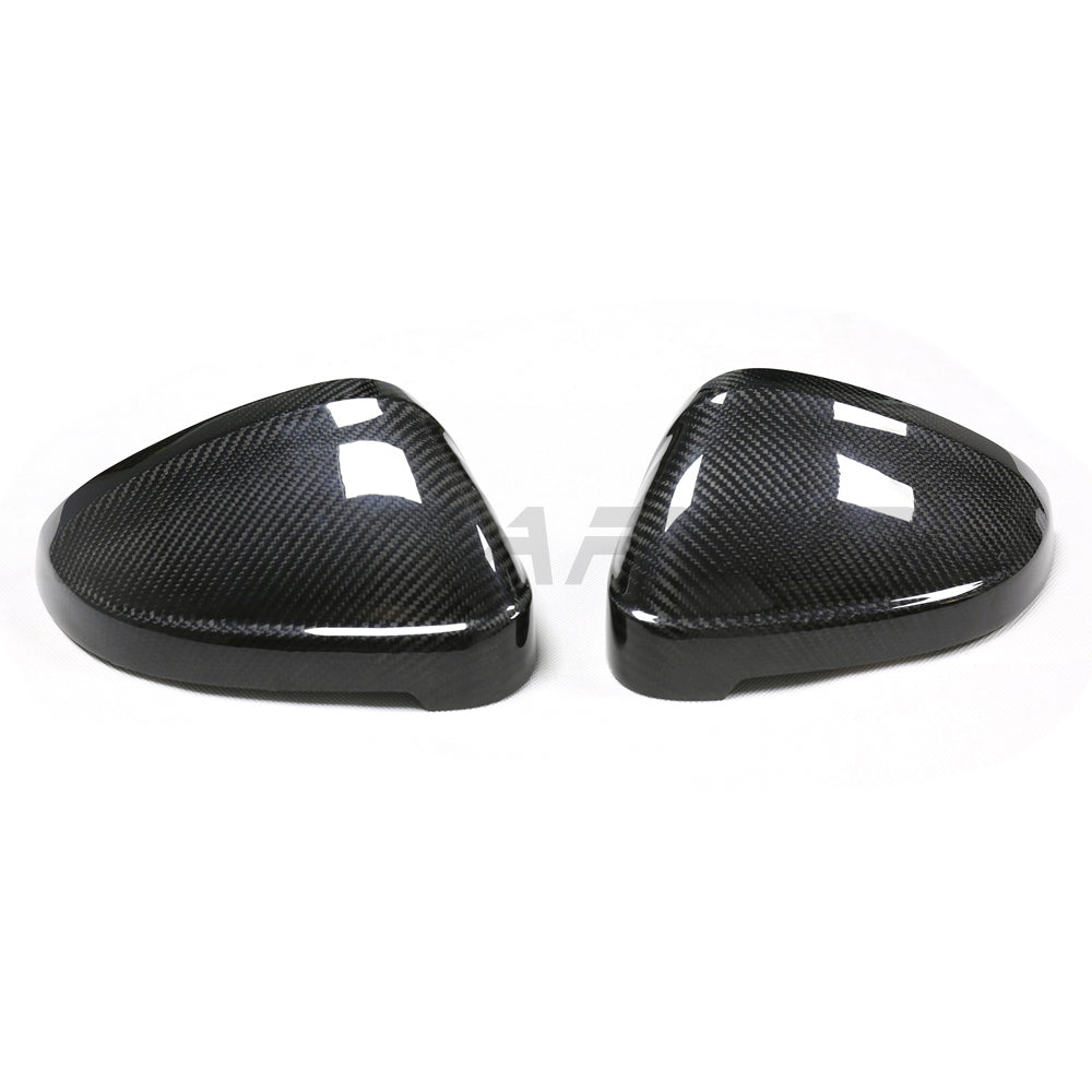AUDI A4/S4/RS4/A5/S5/RS5 B9 2016-2025 PRE-PREG CARBON FIBRE MIRRORS - WITHOUT LANE ASSIST-Accessories-CT CARBON-CT Carbon - High-quality carbon fiber and gloss black aerodynamic parts for premium sports and luxury vehicles.