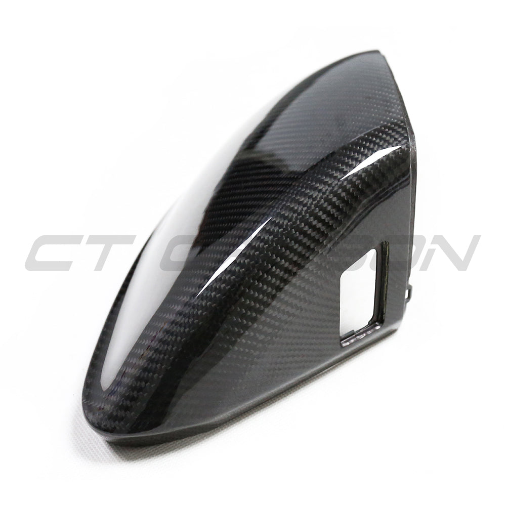 AUDI Q8/SQ8/RSQ8 & LAMBORGHINI URUS CARBON FIBRE MIRRORS - WITH LANE ASSIST-Accessories-CT CARBON-CT Carbon - High-quality carbon fiber and gloss black aerodynamic parts for premium sports and luxury vehicles.