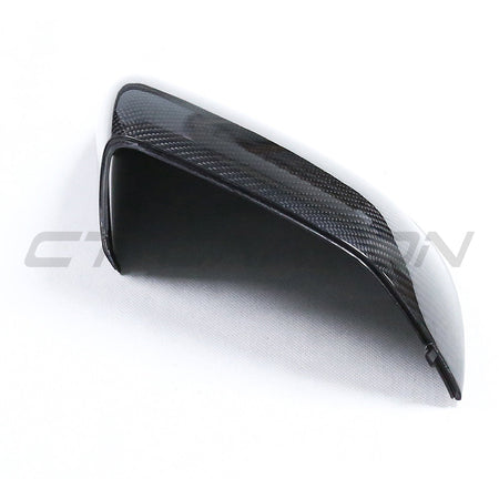 AUDI Q8/SQ8/RSQ8 & LAMBORGHINI URUS CARBON FIBRE MIRRORS - WITHOUT LANE ASSIST-Accessories-CT CARBON-CT Carbon - High-quality carbon fiber and gloss black aerodynamic parts for premium sports and luxury vehicles.