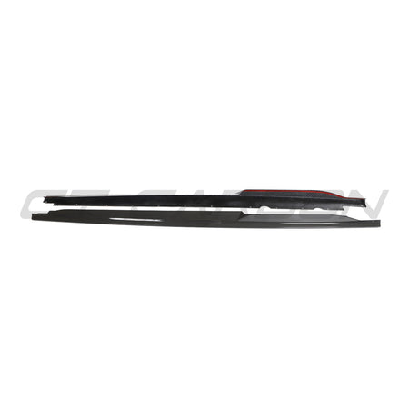 AUDI R8 V10 GEN 2.5 CARBON FIBRE SIDE SKIRTS-Side Skirts-CT CARBON-CT Carbon - High-quality carbon fiber and gloss black aerodynamic parts for premium sports and luxury vehicles.