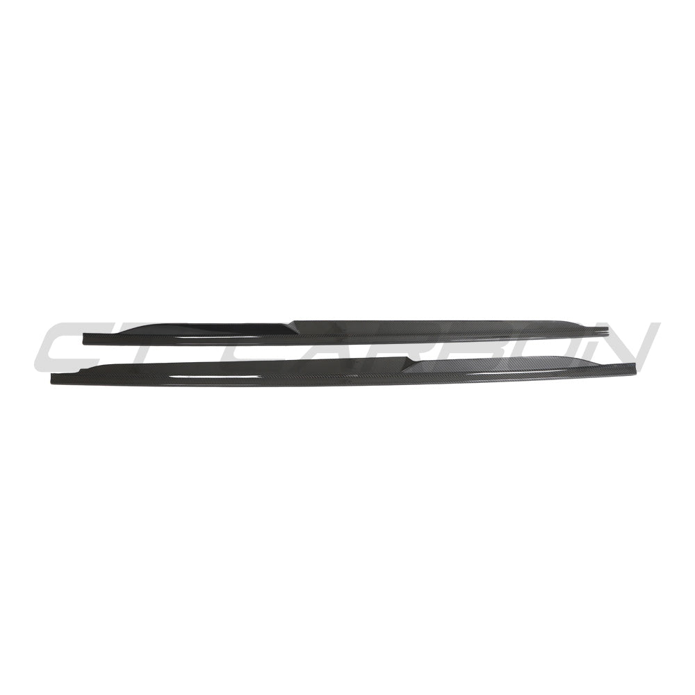 AUDI R8 V10 GEN 2.5 CARBON FIBRE SIDE SKIRTS-Side Skirts-CT CARBON-CT Carbon - High-quality carbon fiber and gloss black aerodynamic parts for premium sports and luxury vehicles.