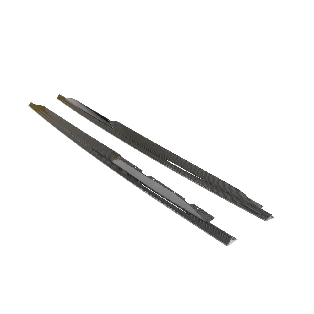 AUDI R8 V10 GEN 2.5 CARBON FIBRE SIDE SKIRTS-Side Skirts-CT CARBON-CT Carbon - High-quality carbon fiber and gloss black aerodynamic parts for premium sports and luxury vehicles.